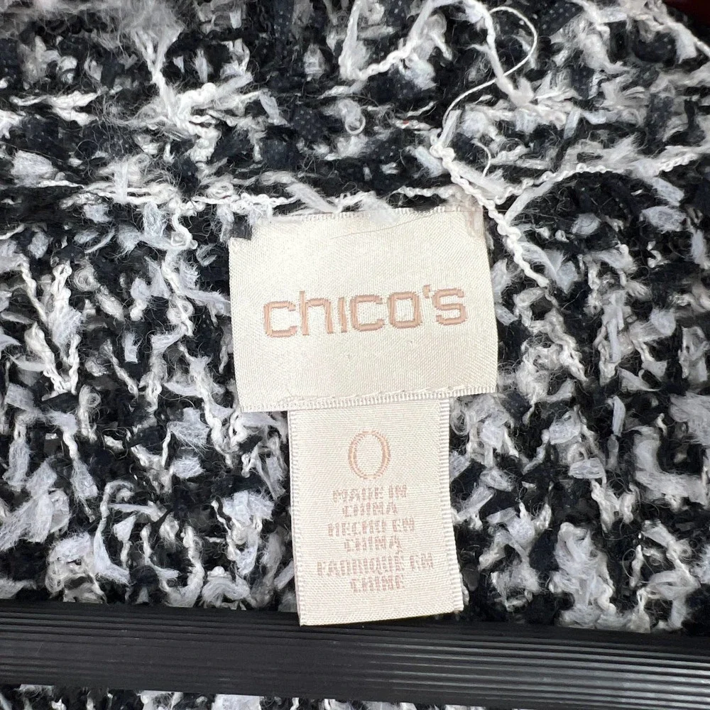 Chico's Womens Size 0 or Small WOOL BLEND Sweater Blouse Shirt Top Winter Cozy - Picture 2 of 7